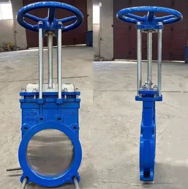 Duktilt jern manuell knivportventil