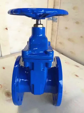 Flens-ende portventil